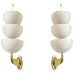 Triple Cup Uplight Sconces by Stilnovo, Italy