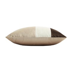 Triple Cushion Velvet Brown Green