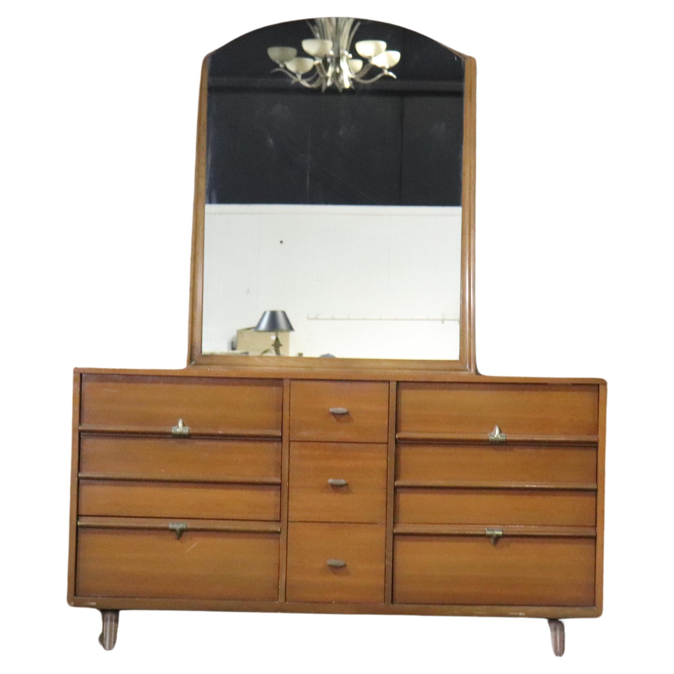 Triple Dresser w/ Mirror For Sale