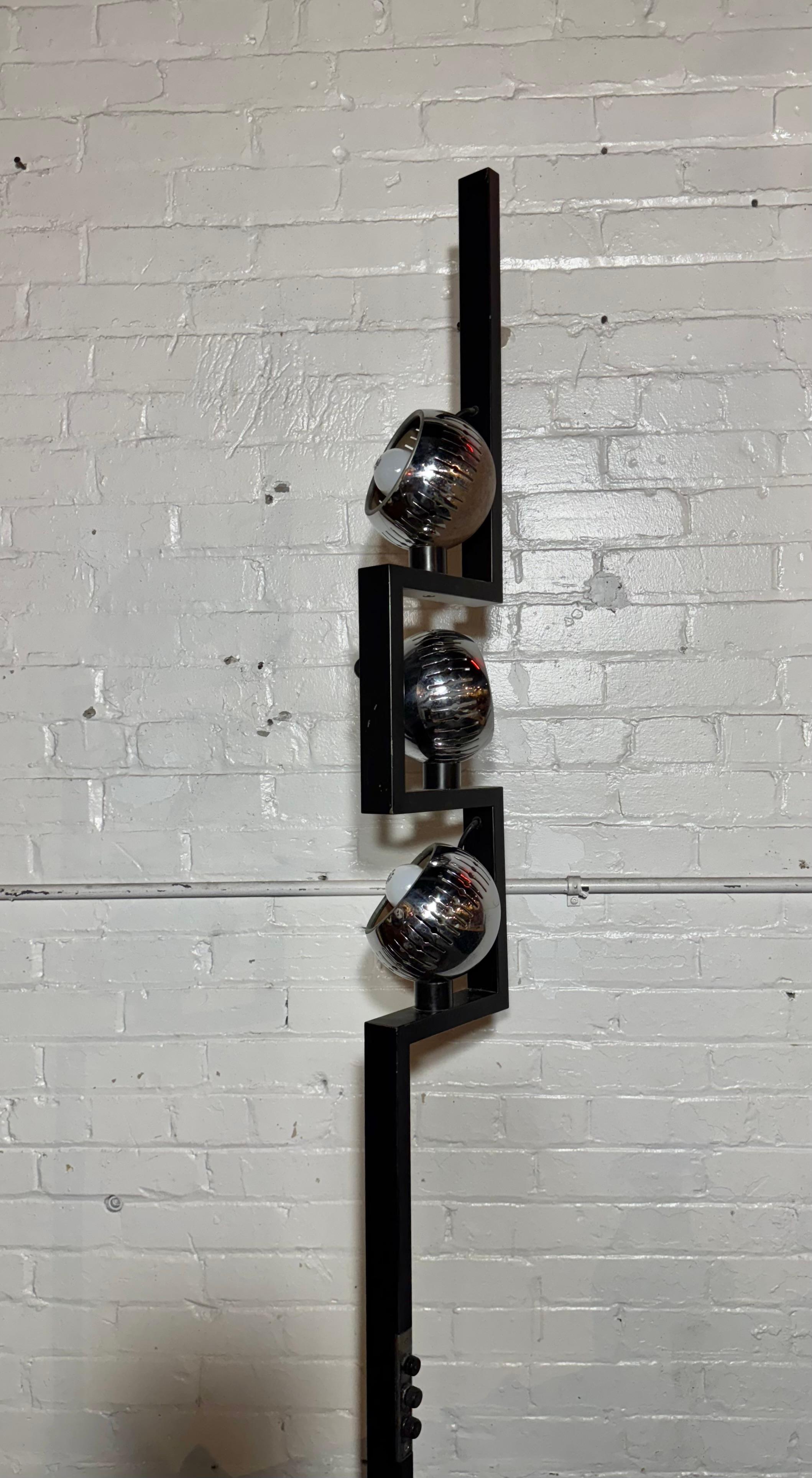 Triple Eyeball Stehleuchte von Angelo Lelli für Arredoluce, 1960er Jahre / Marmorsockel (Mitte des 20. Jahrhunderts) im Angebot