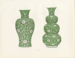 Triple Gourd and Baluster Vases with Reserved Scrolls, Plate 1911