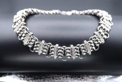 Triple Link Parallel Chain 18 Karat Gold with Diamond