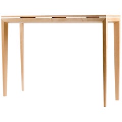 Triple Mitred Maple Console Table Tapered Legs