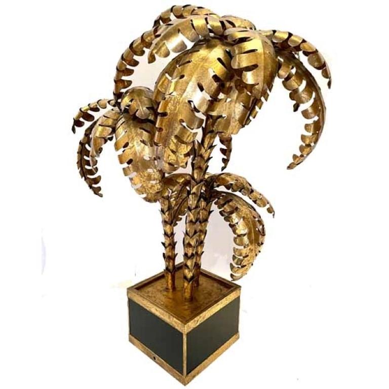 lampe palmier laiton jansen prix