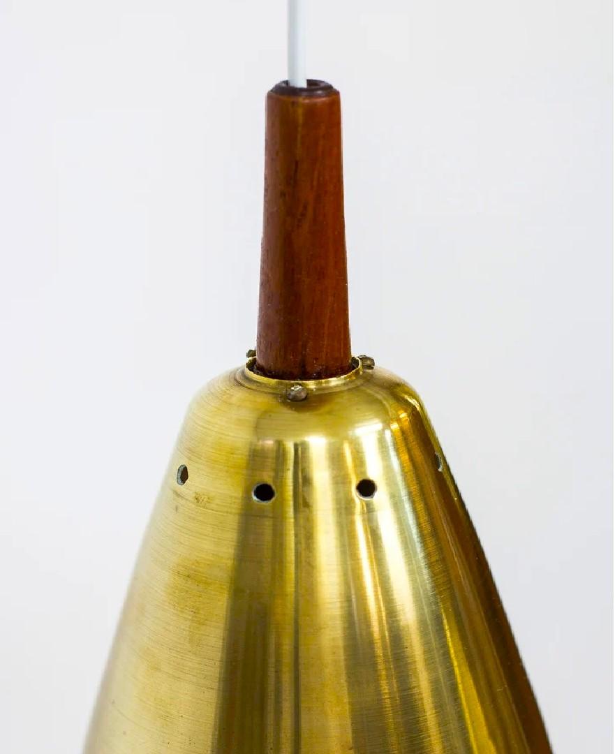 Svedese Tripla lampada a sospensione di Hans-Agne Jakobsson, design anni '50 in vendita