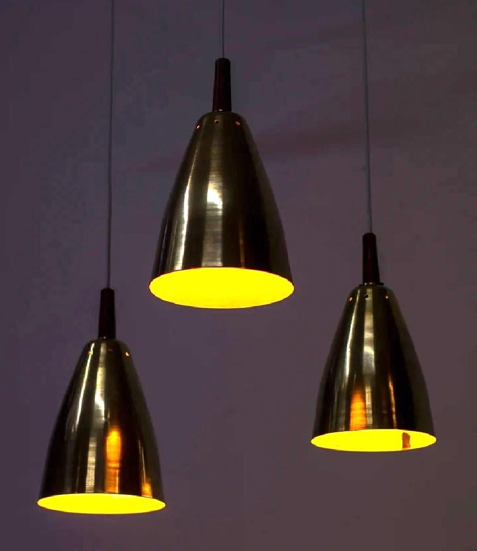 Tripla lampada a sospensione di Hans-Agne Jakobsson, design anni '50 In condizioni buone in vendita a PARIS, FR