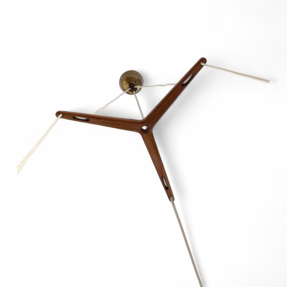 Tripla lampada a sospensione di Hans-Agne Jakobsson, design anni '50 in vendita 1