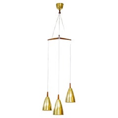 Triple pendant light by Hans Agne Jakobsson, design 1950's