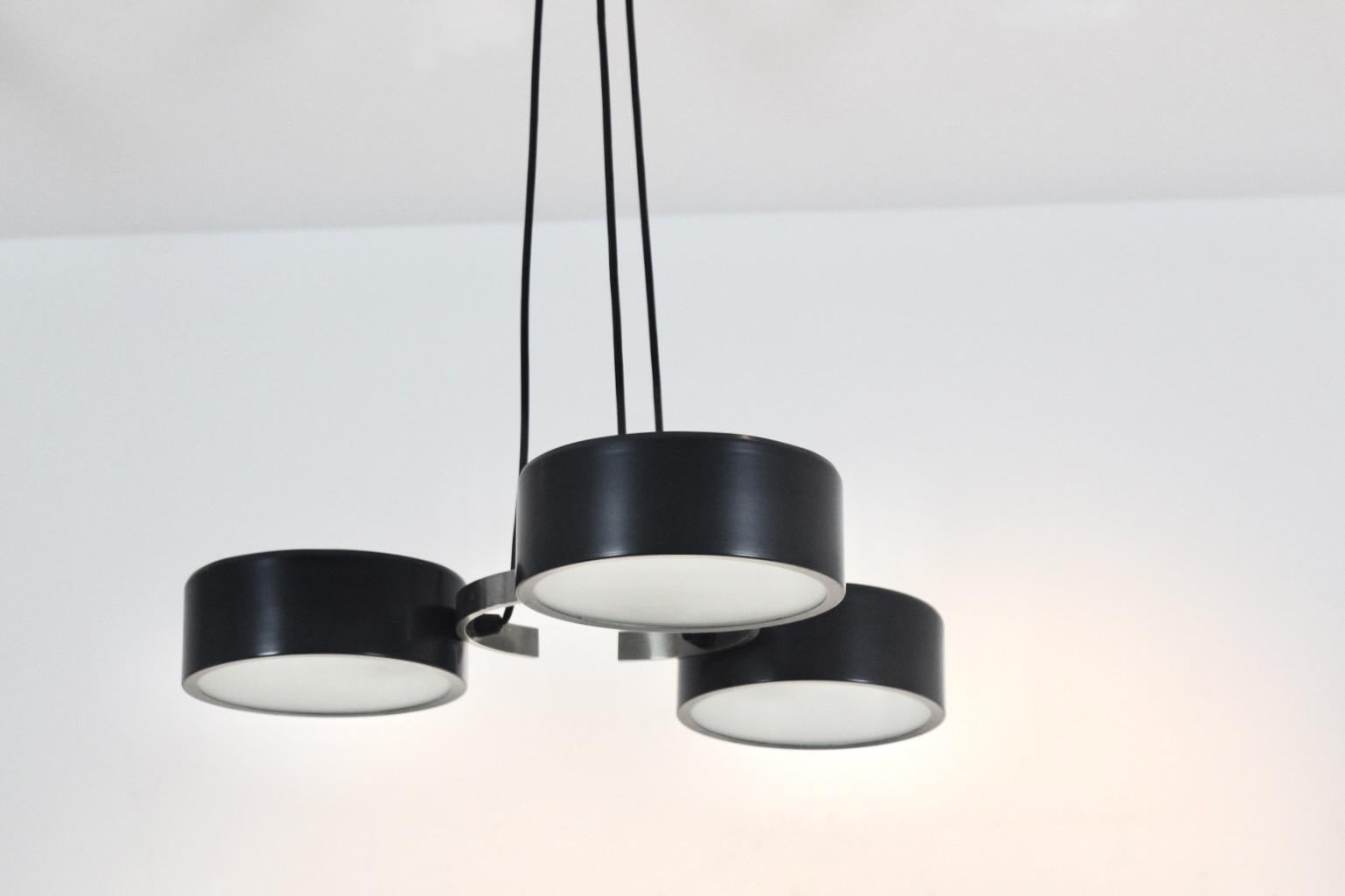 XX secolo Tripla lampada a sospensione di Reggiani, Italia, anni '60 in vendita