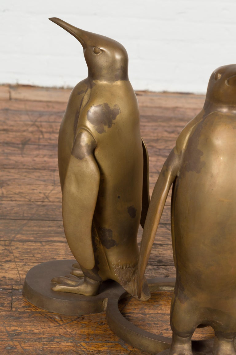 Soldes - Statue pingouin métal h21 - Interior's