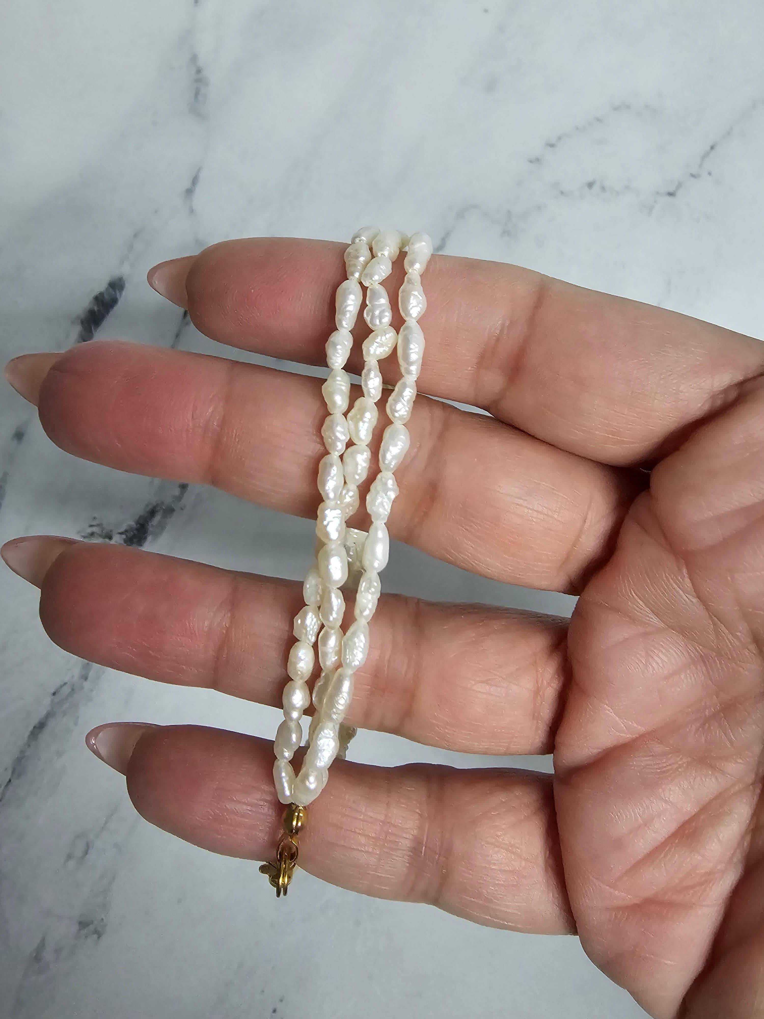 ♥ Product Summary ♥
 
Main Stone: Rice Pearl
Material: 14k Yellow Gold 
Closure: Lobster Clasp
Length: 7 inches
