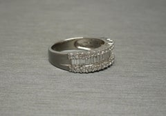 Triple Row Baguette Piano Key Band