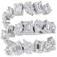 Triple Row Concoction Twist Bulky Ring von Rupali Adani Fine Jewellery, Dreireihiger Ring