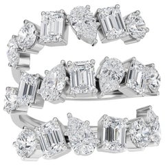 Dreireihiger konisch zulaufender Dinky-Ring von Rupali Adani Fine Jewellery