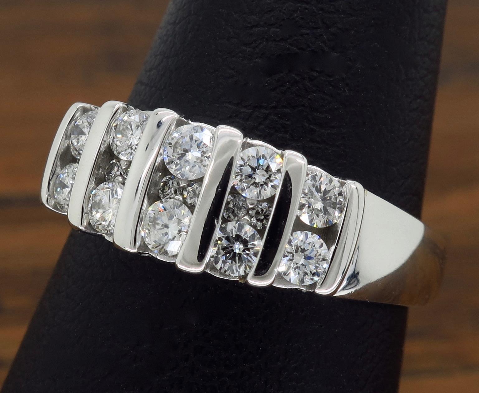 Women's Triple-Row Diamond Band