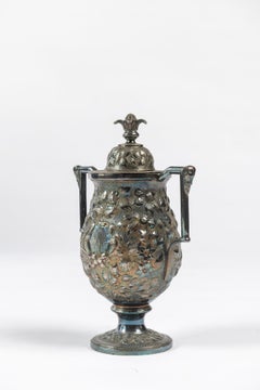 Triple Silver Plated Tea Urn from Chas. W. Hamill & Co, Baltimore, MD, 1876-1884