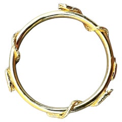J Dauphin Bracelet jonc en or à trois serpents