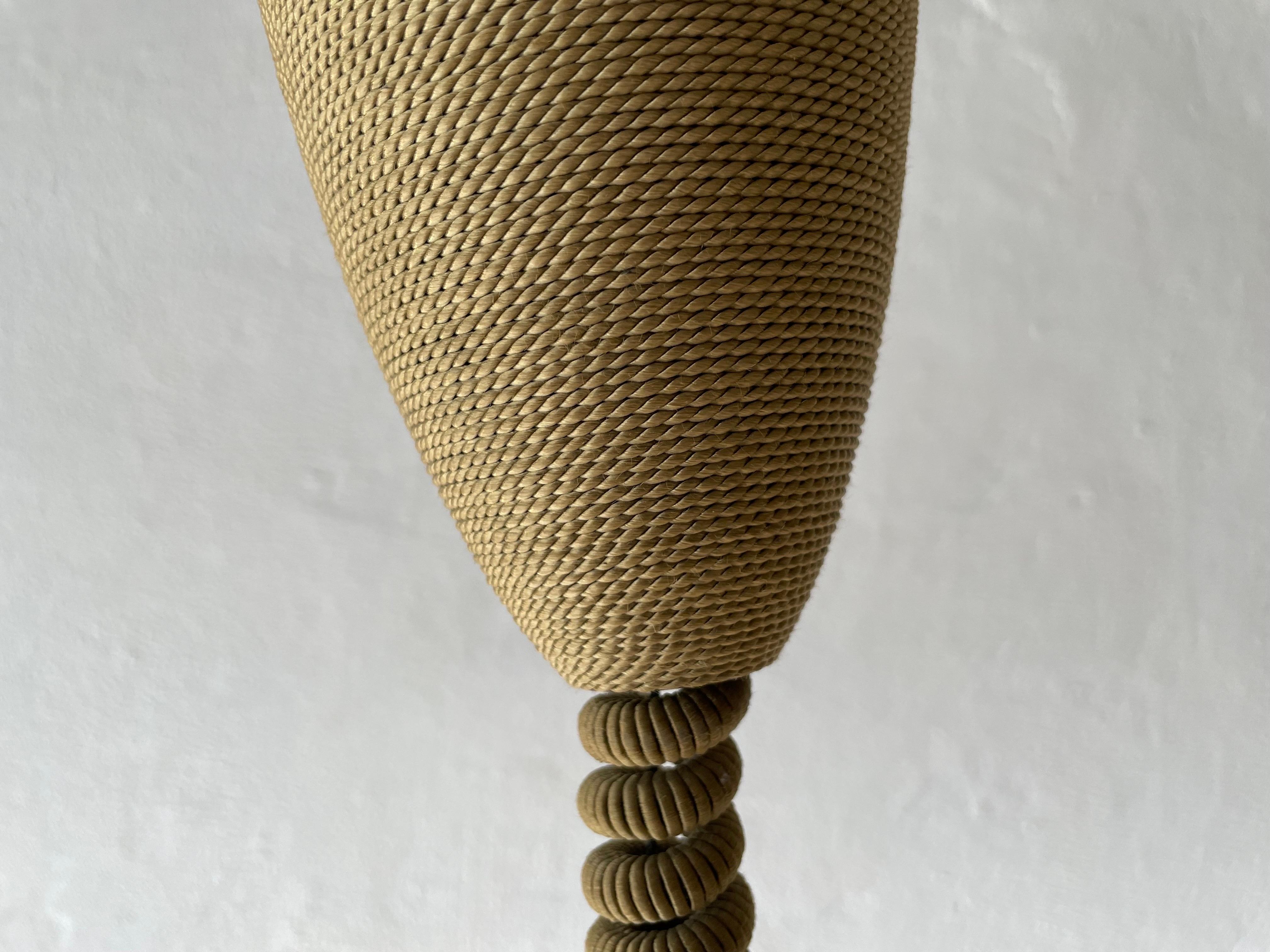 Triple Spot Shade Brass Pendant Lamp by Hillebrand, 1970s, Germany For Sale 14