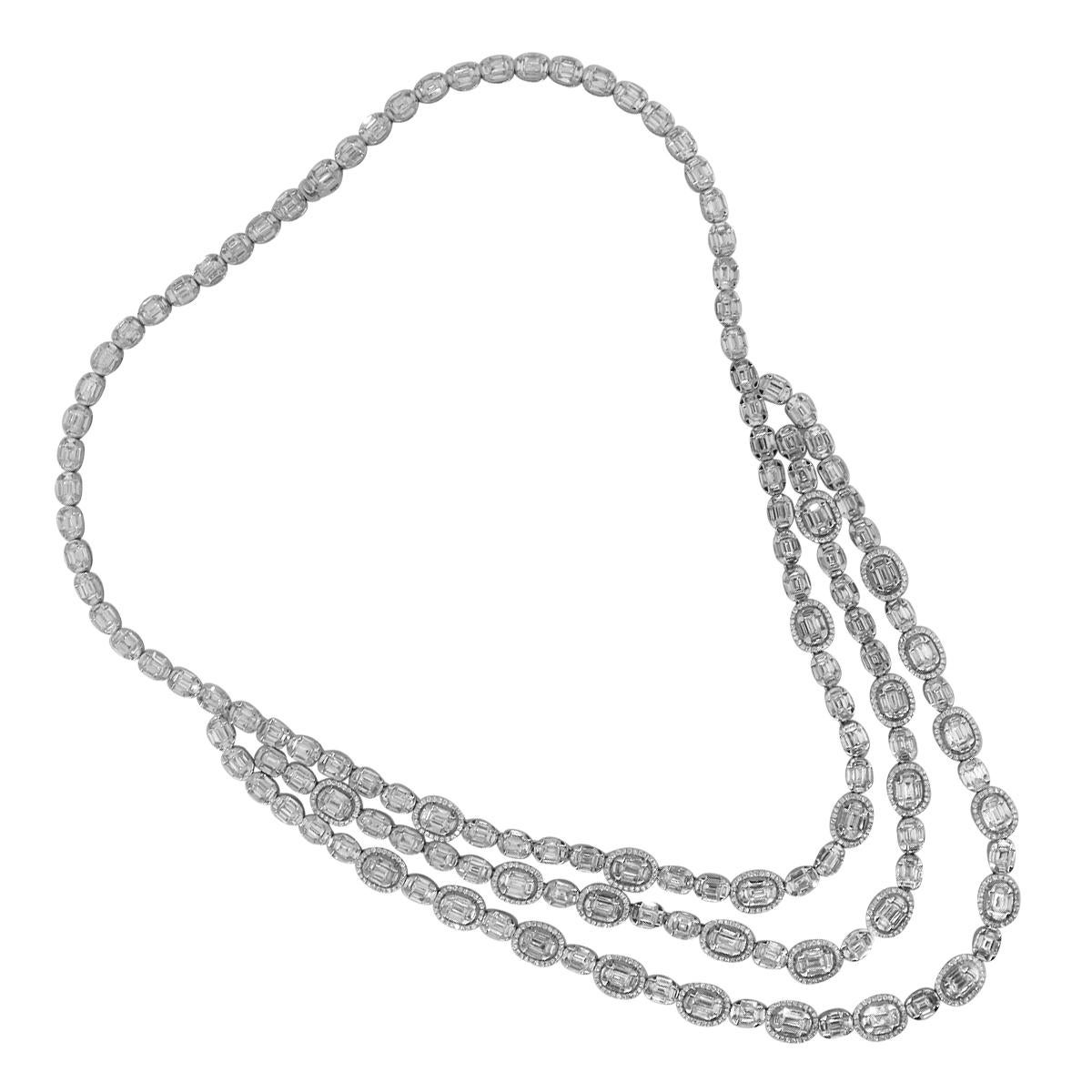 diamond strand necklace