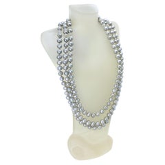 Collana di perle a tre fili con chiusura a scatola Jewell