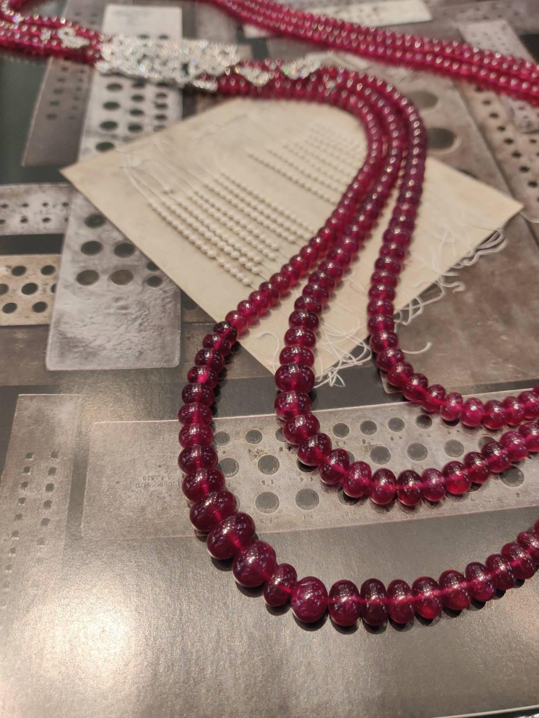 red ruby beads