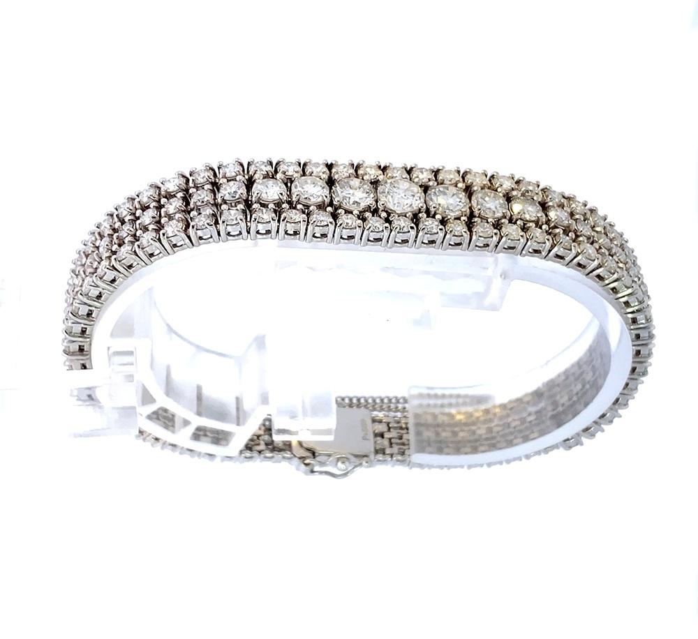Women's Triple Tennis Bracelet with Diamonds
