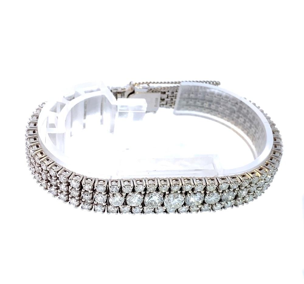 Triple Tennis Bracelet with Diamonds 1