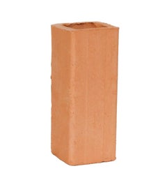 Triple Tier Ceramic Hex Side Table in Raw Terracotta by BZIPPY