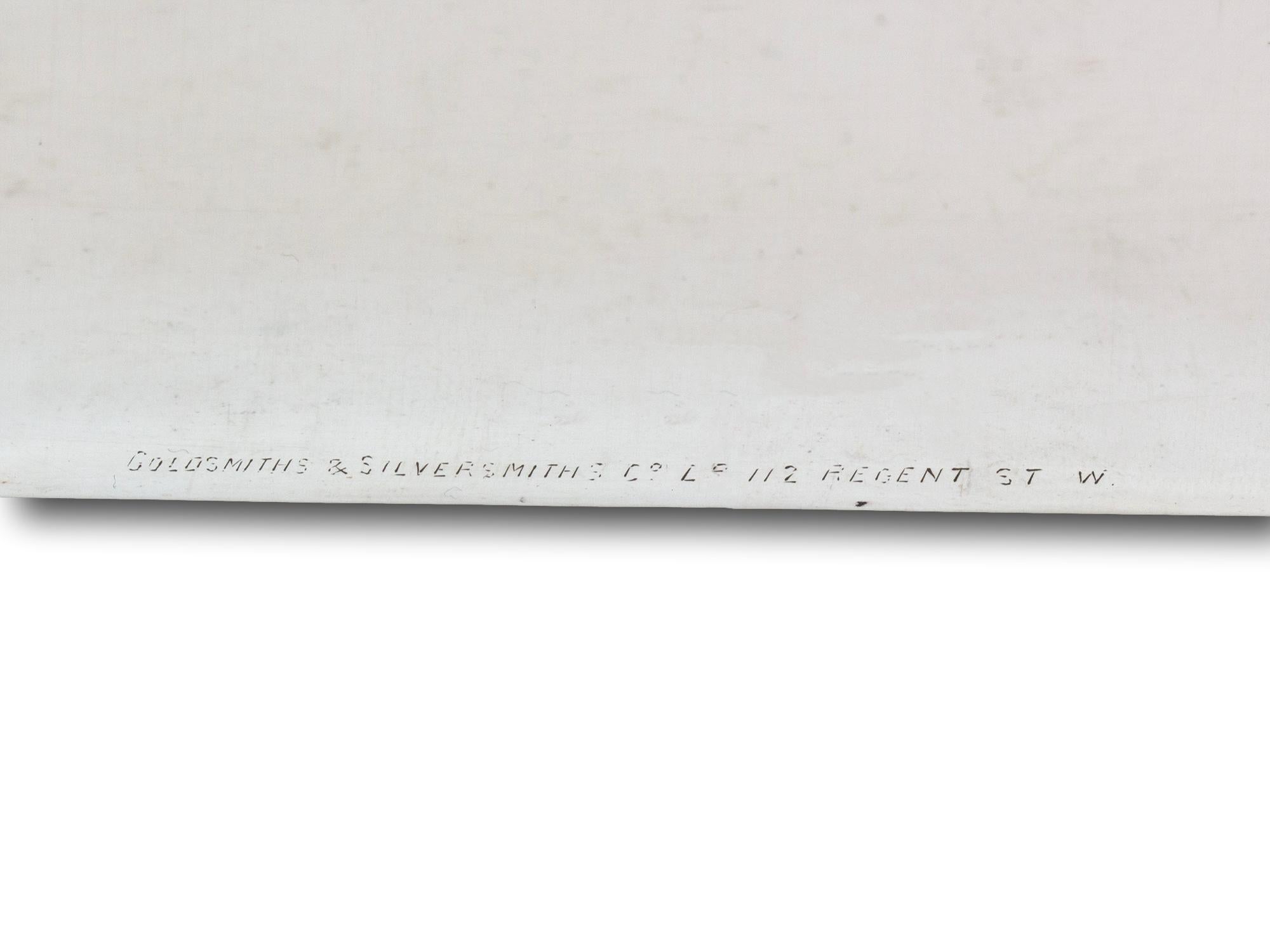 Triple Tiered Silver Smokers Compendium by Goldsmiths and Silversmiths Company For Sale 2