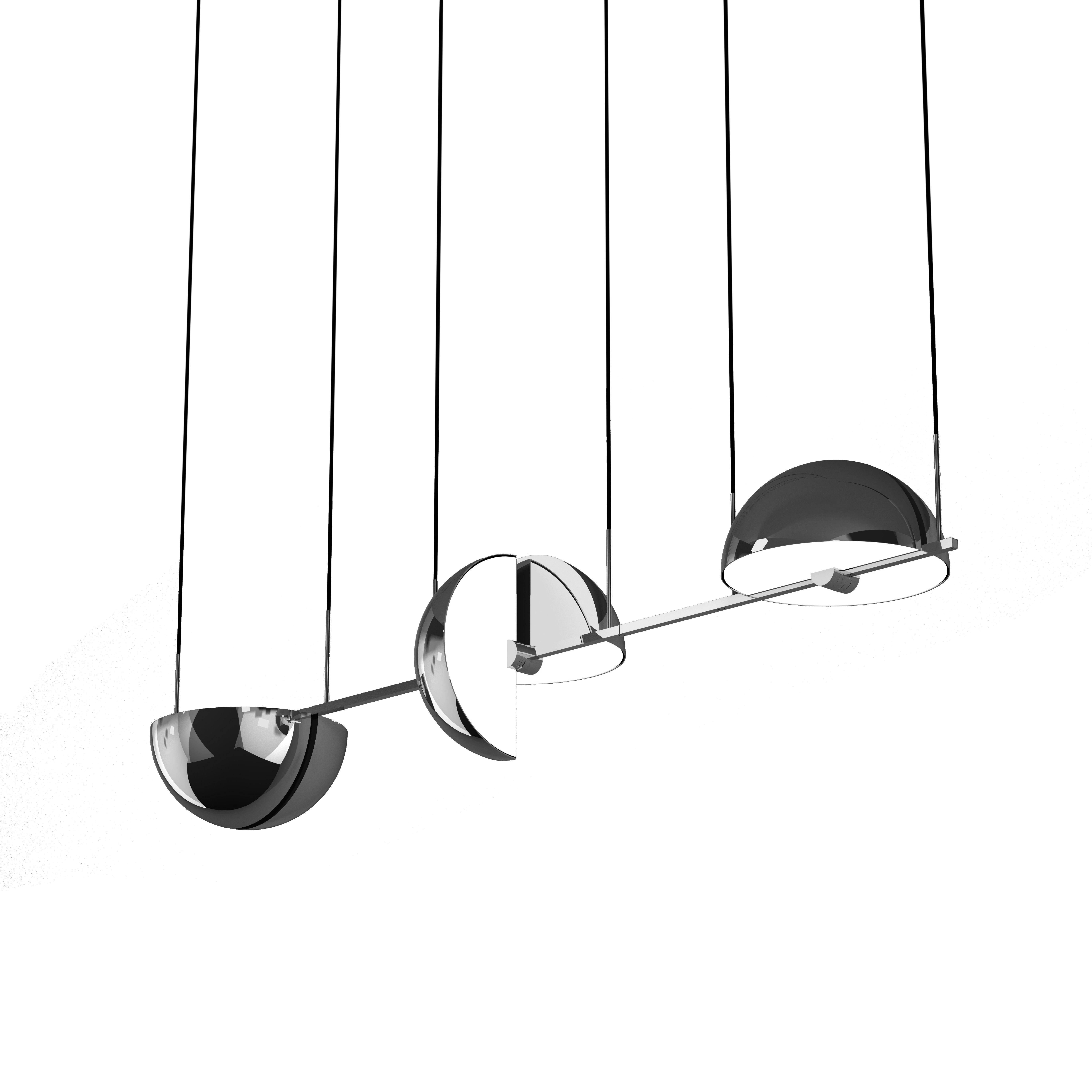 Modern Triple Trapeze Pendant by Jette Scheib