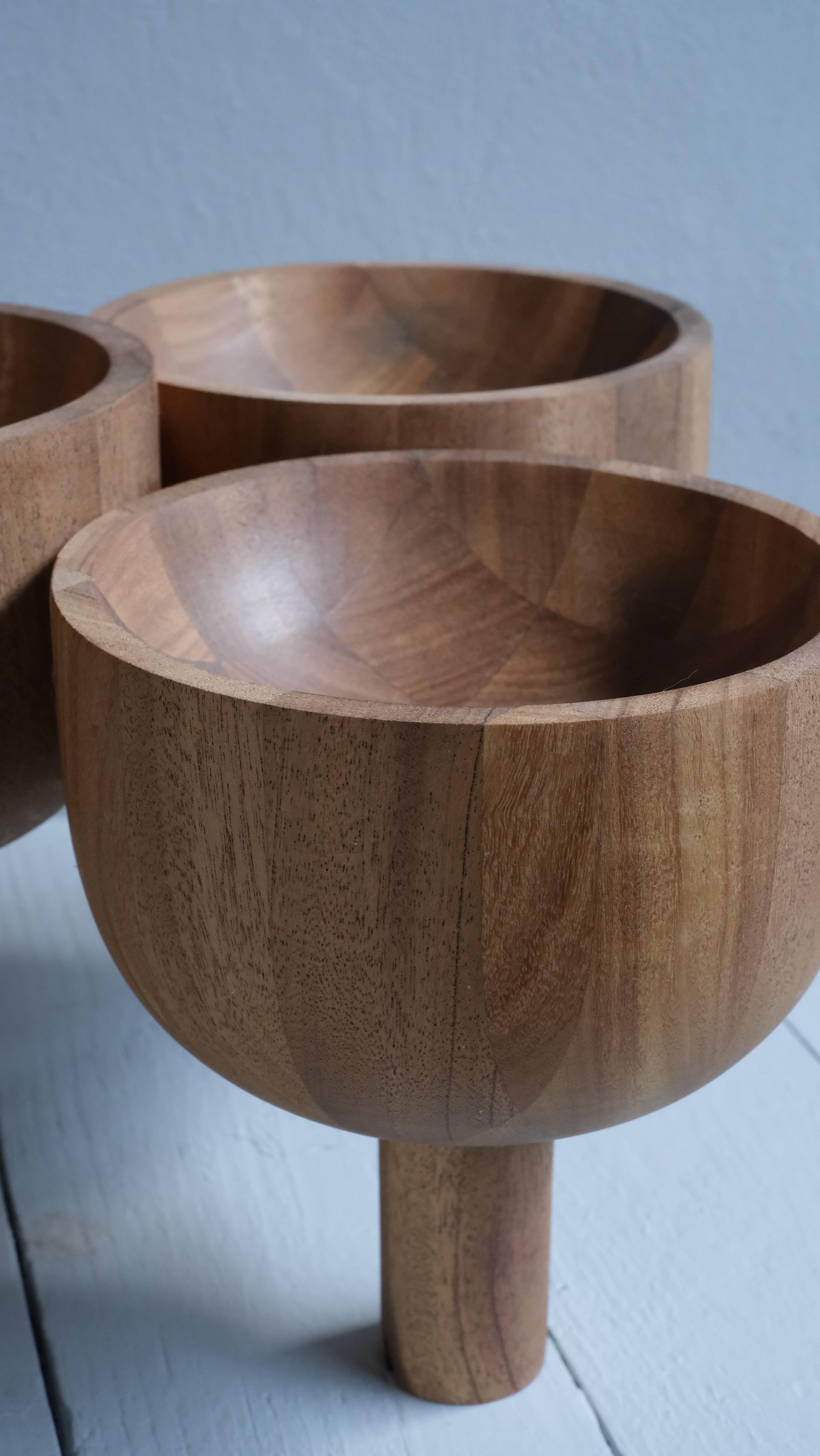 Contemporary Triple Tray 2.0 in African Walnut, Arno Declercq