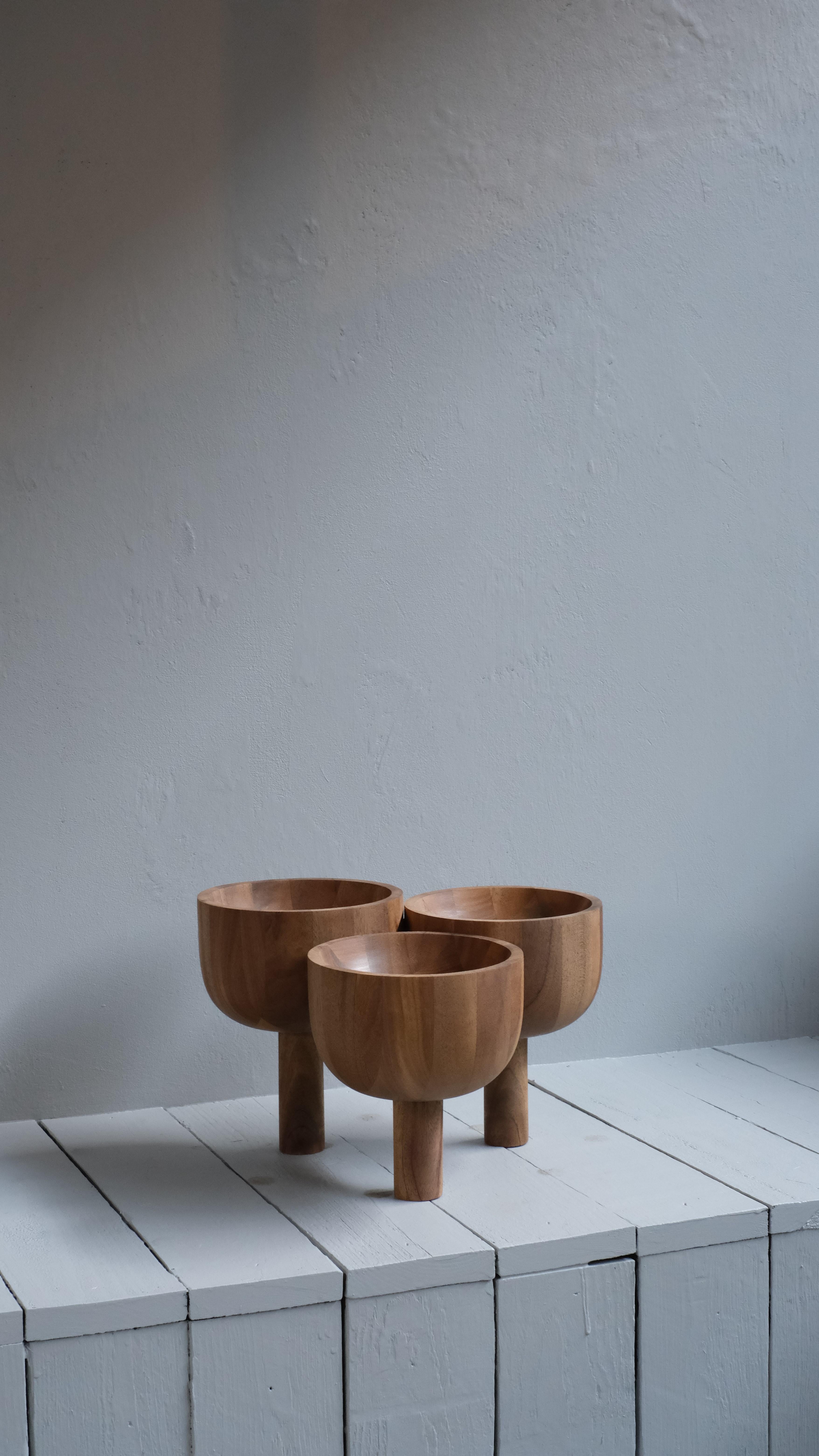 Triple Tray 2.0 in African Walnut, Arno Declercq For Sale 2