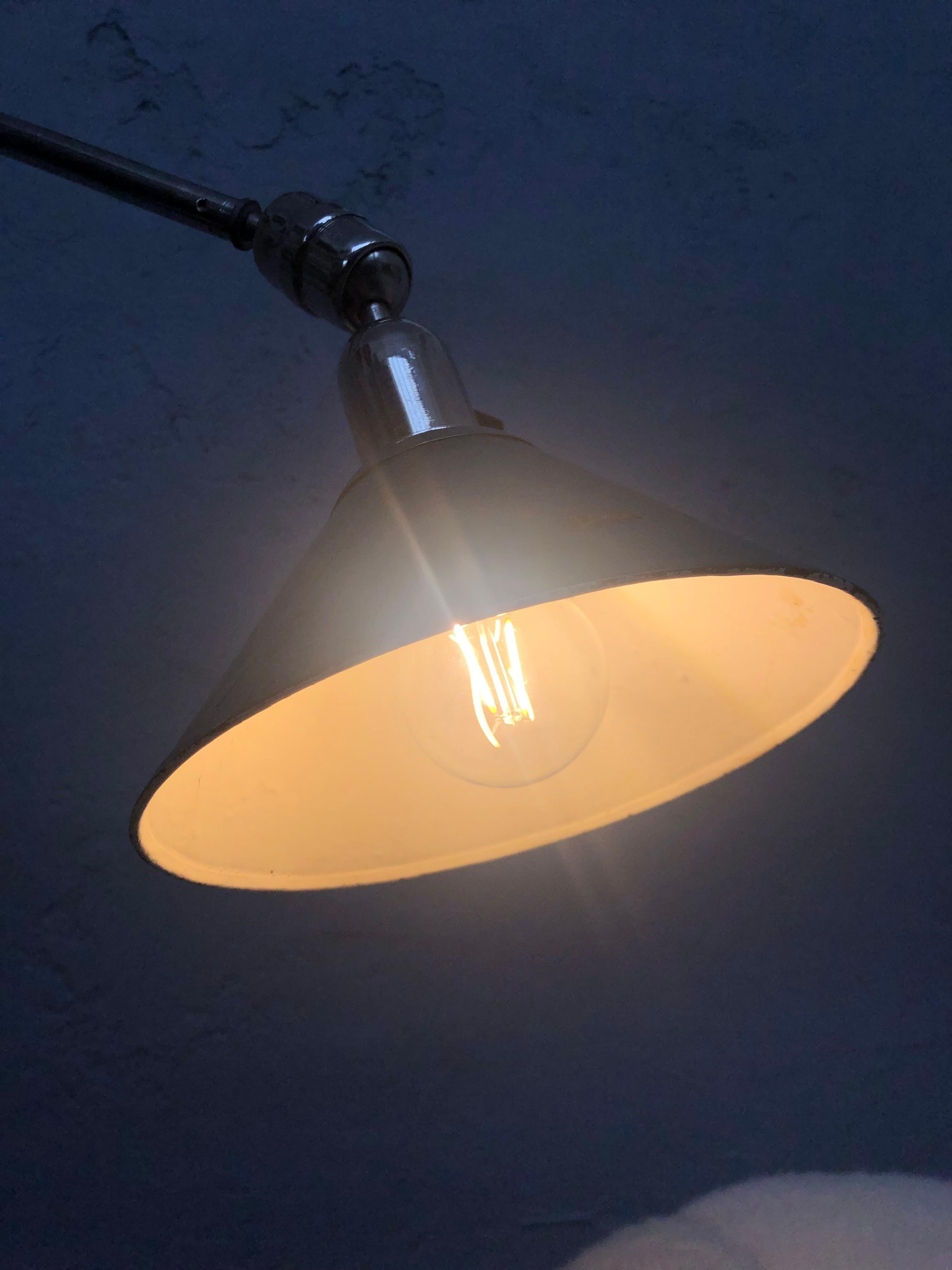 Triplex Industrial Lamp Designed by Johan Petter Johanson in the 1930s 5