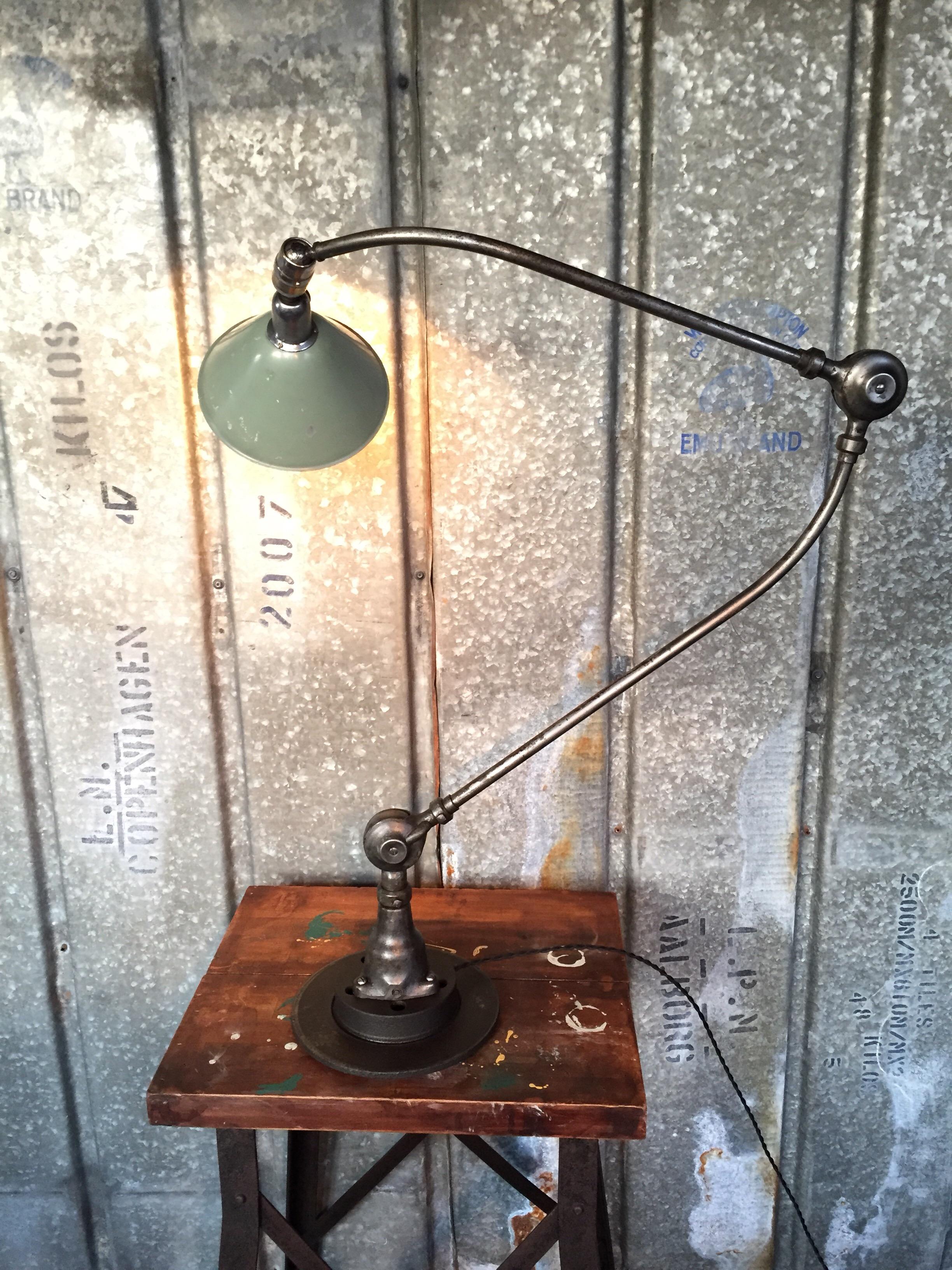 Iron Triplex Industrial Lamp Designed by Johan Petter Johanson in the 1930s