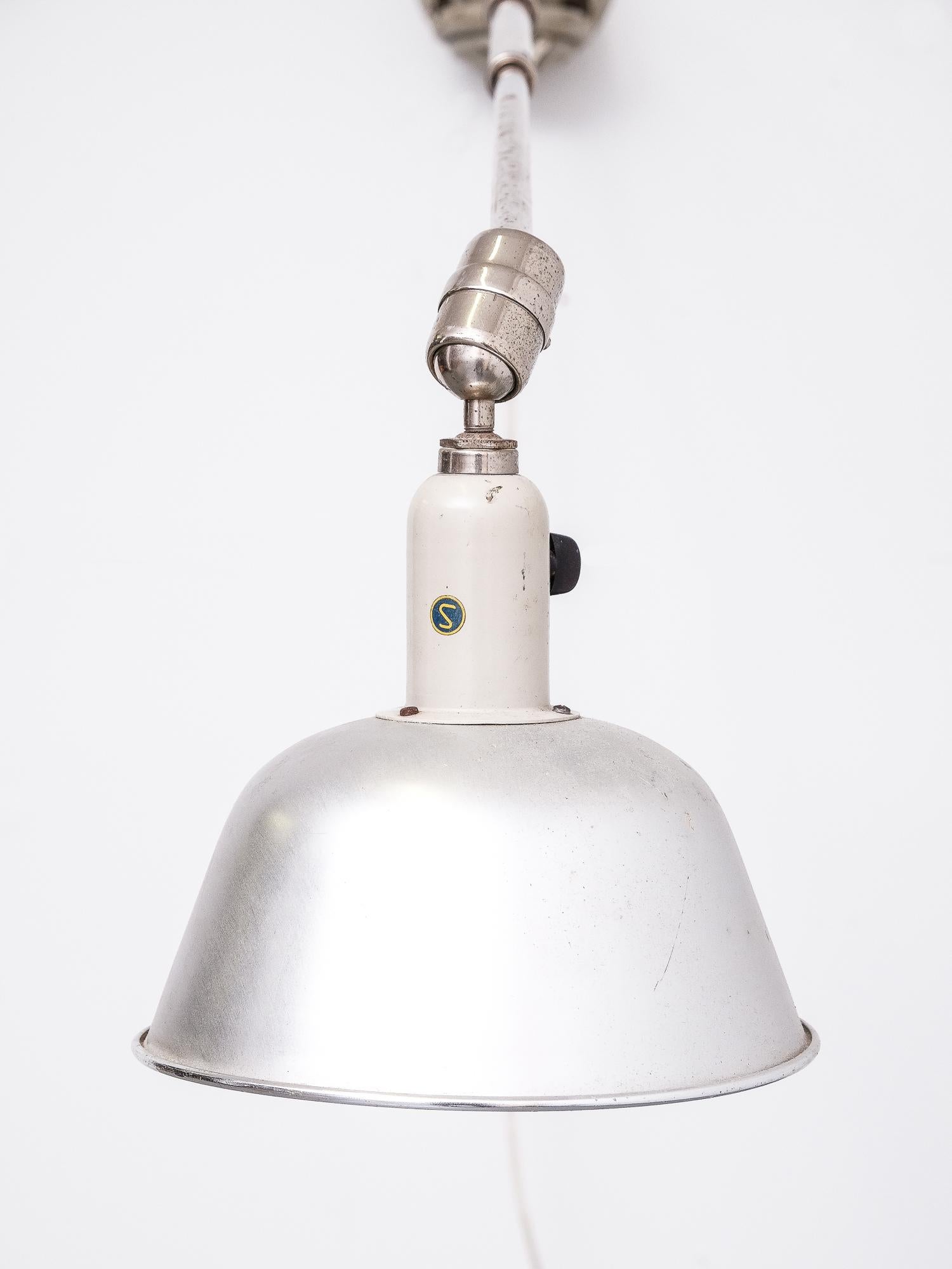 Mid-20th Century 'Triplex’ Wall / Ceiling Lamp by Johan Petter Johansson, Sweden