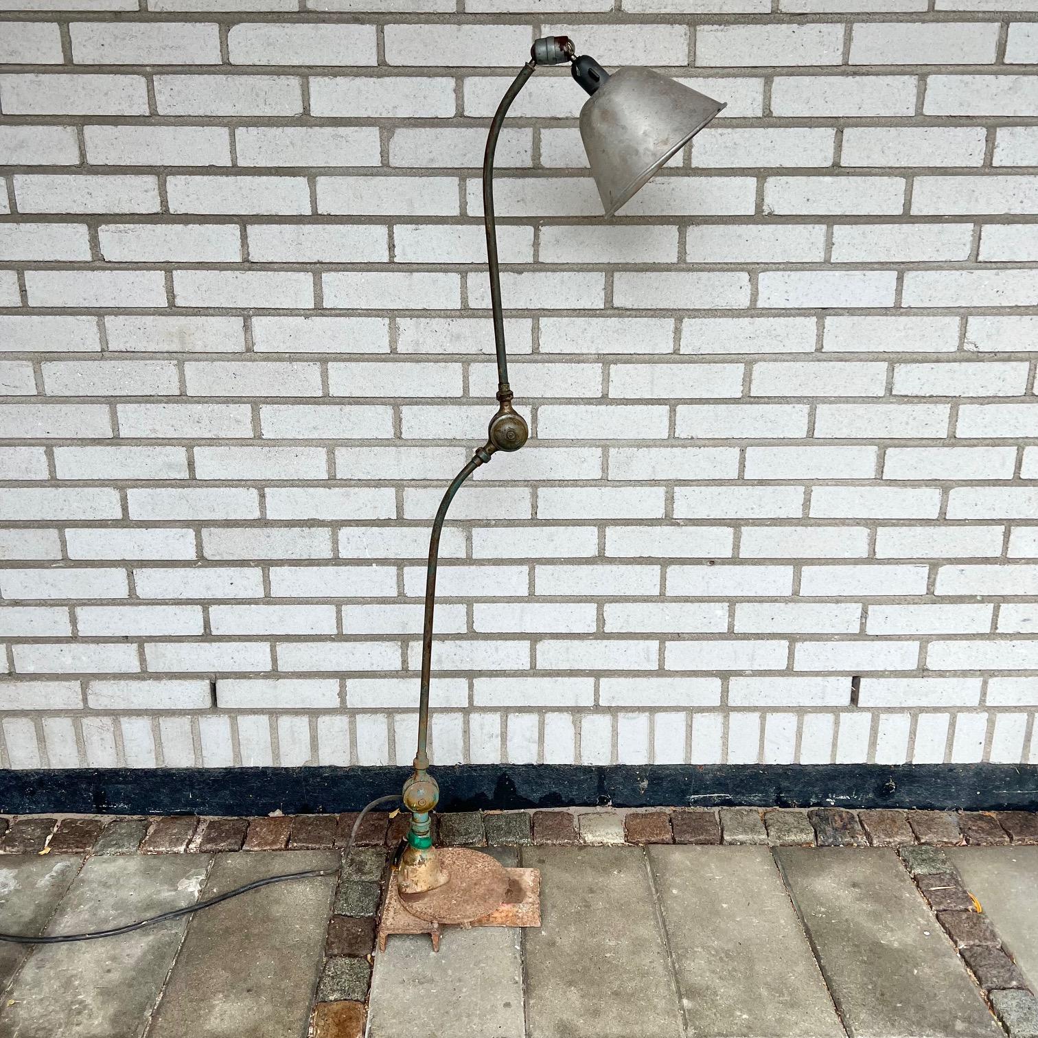 Wall/desk/celing lamp designed by Johan Petter Johansson.
Manufactured by Triplex (Sweden), circa 1930-40s
Made of aluminium and steel.

In good original condition with beautiful patina.