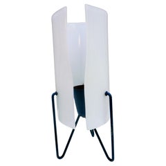 Tripod and methacrylate table lamp attributed to a Stilnovo production