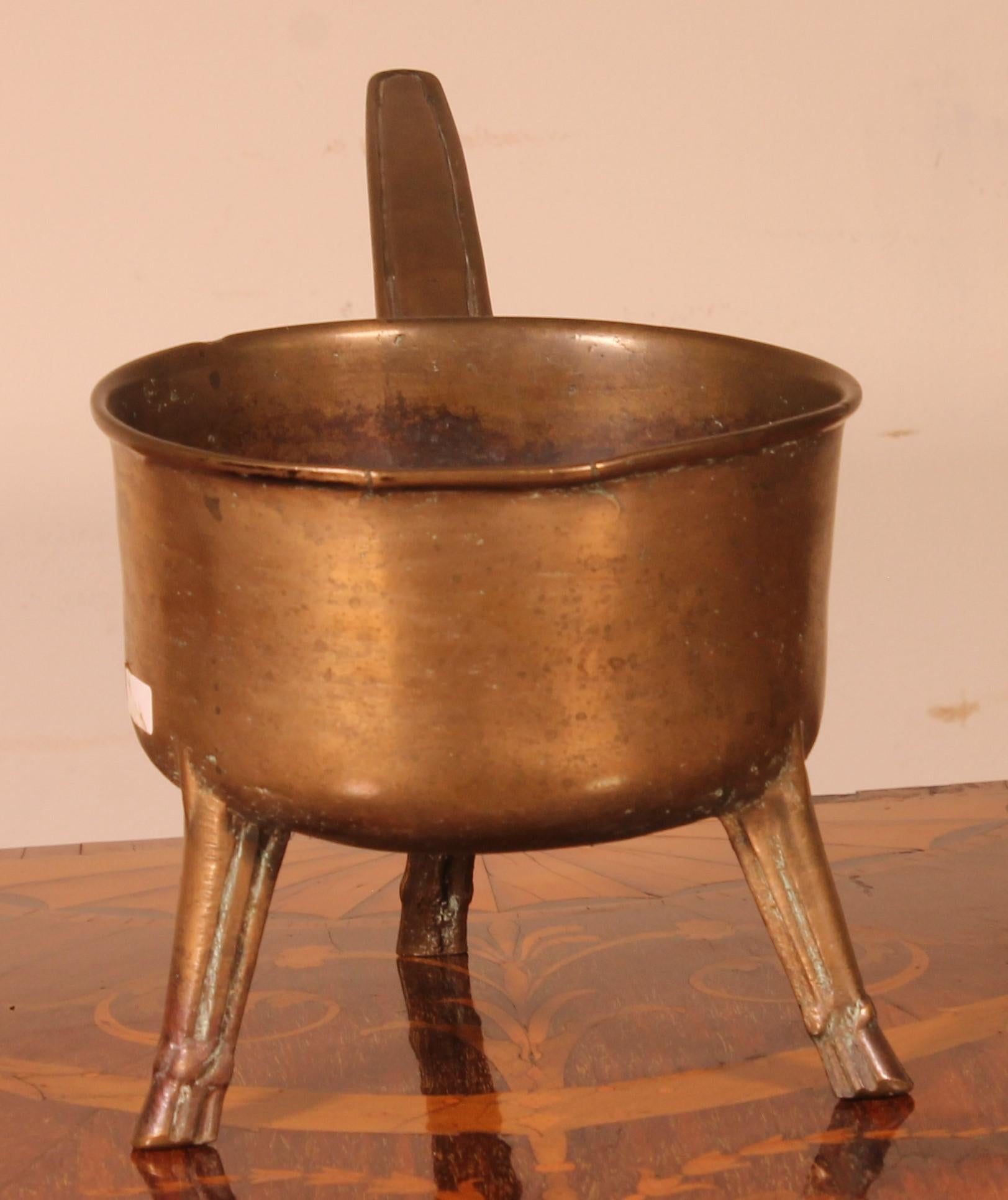 Georgian Tripod Apothecary Skillet Late 17th-Early 18th Century, England For Sale