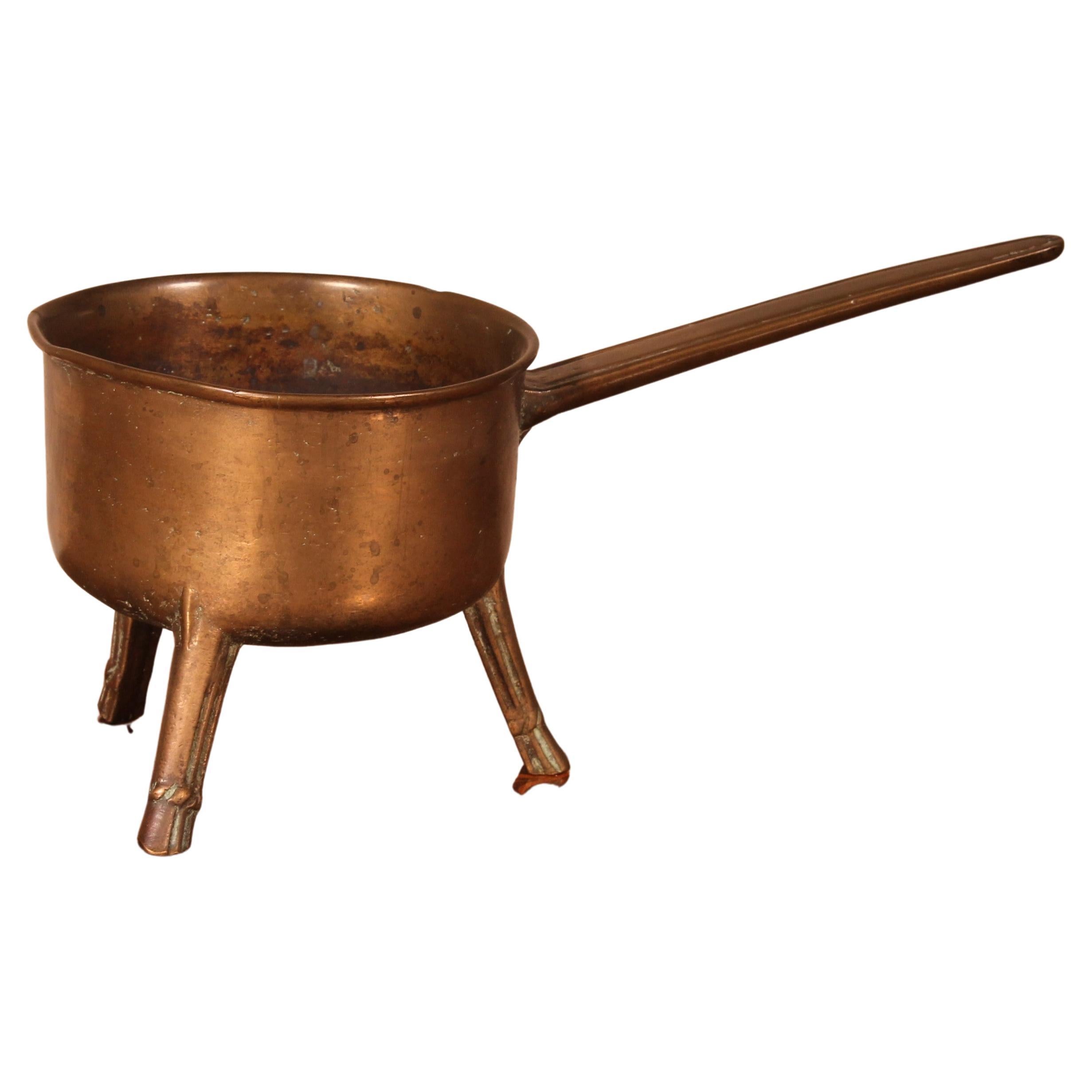 Tripod Apothecary Skillet Late 17th-Early 18th Century, England For Sale