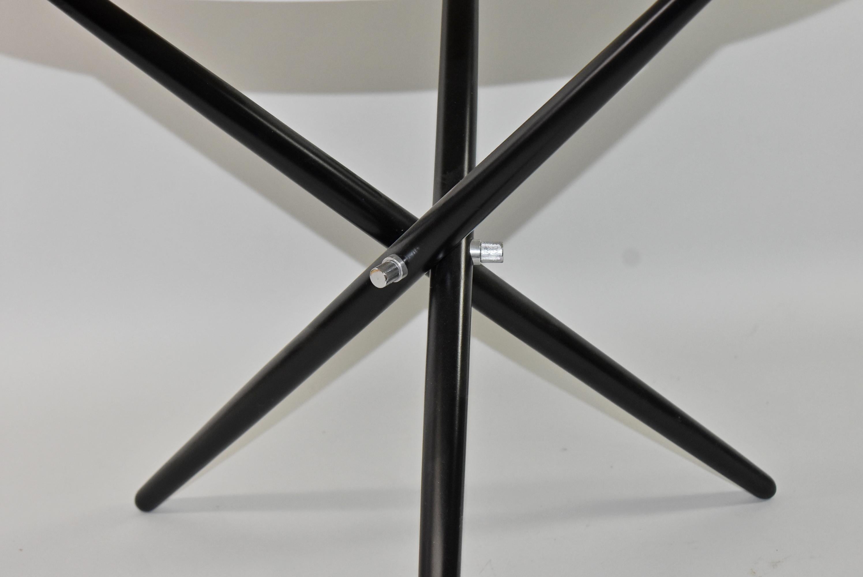 Tripod Base Side Table by Hans Bellmann for Knoll In Good Condition For Sale In Toledo, OH