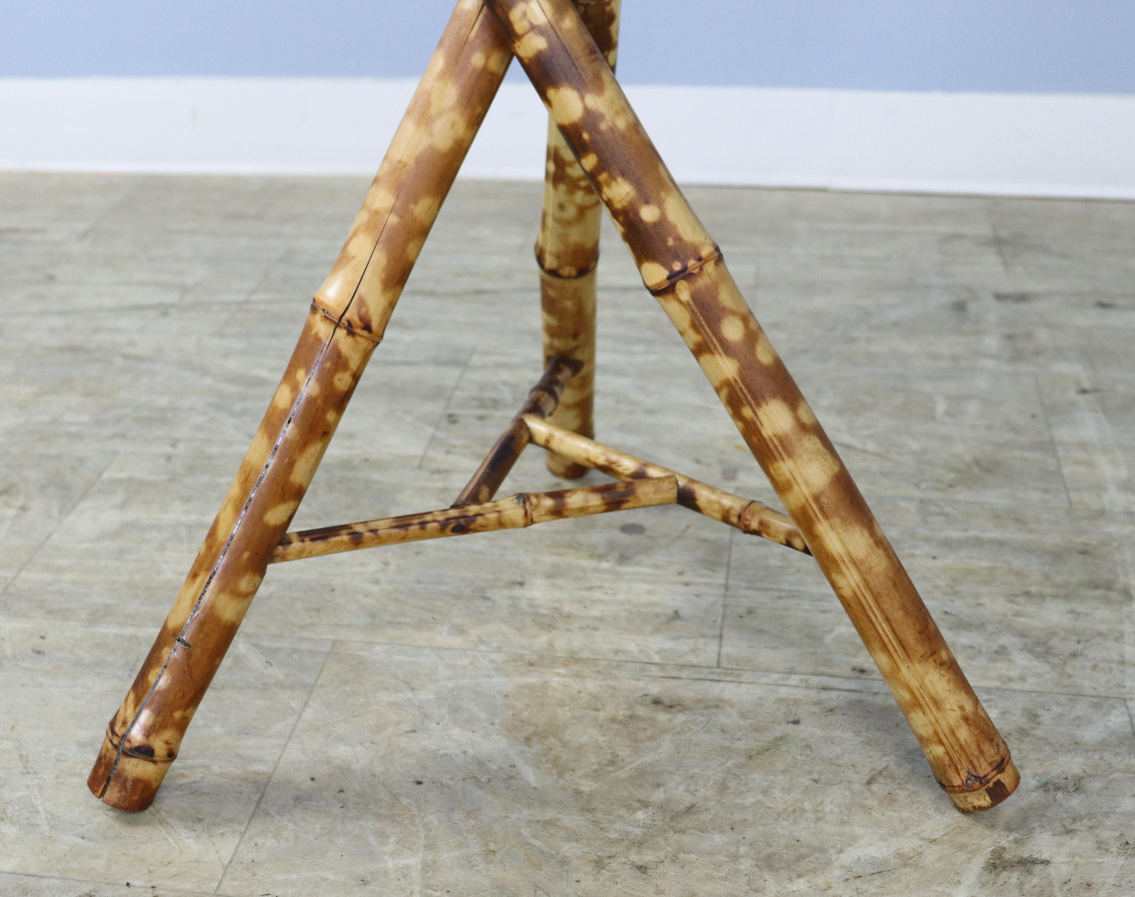 19th Century Tripod Based Bamboo Side Table