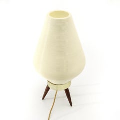 Tripod Beehive Table Lamp with Plastic Shade, 1960s