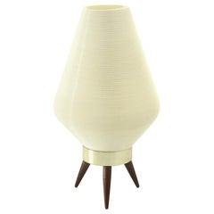 Tripod Beehive Table Lamp with Plastic Shade, 1960s