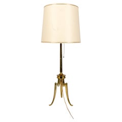 Dreibeinige Tischlampe aus Messing im Maison Jansen-Stil