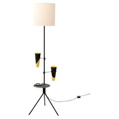 Used Tripod ceramic floor lamp, France 1960s 