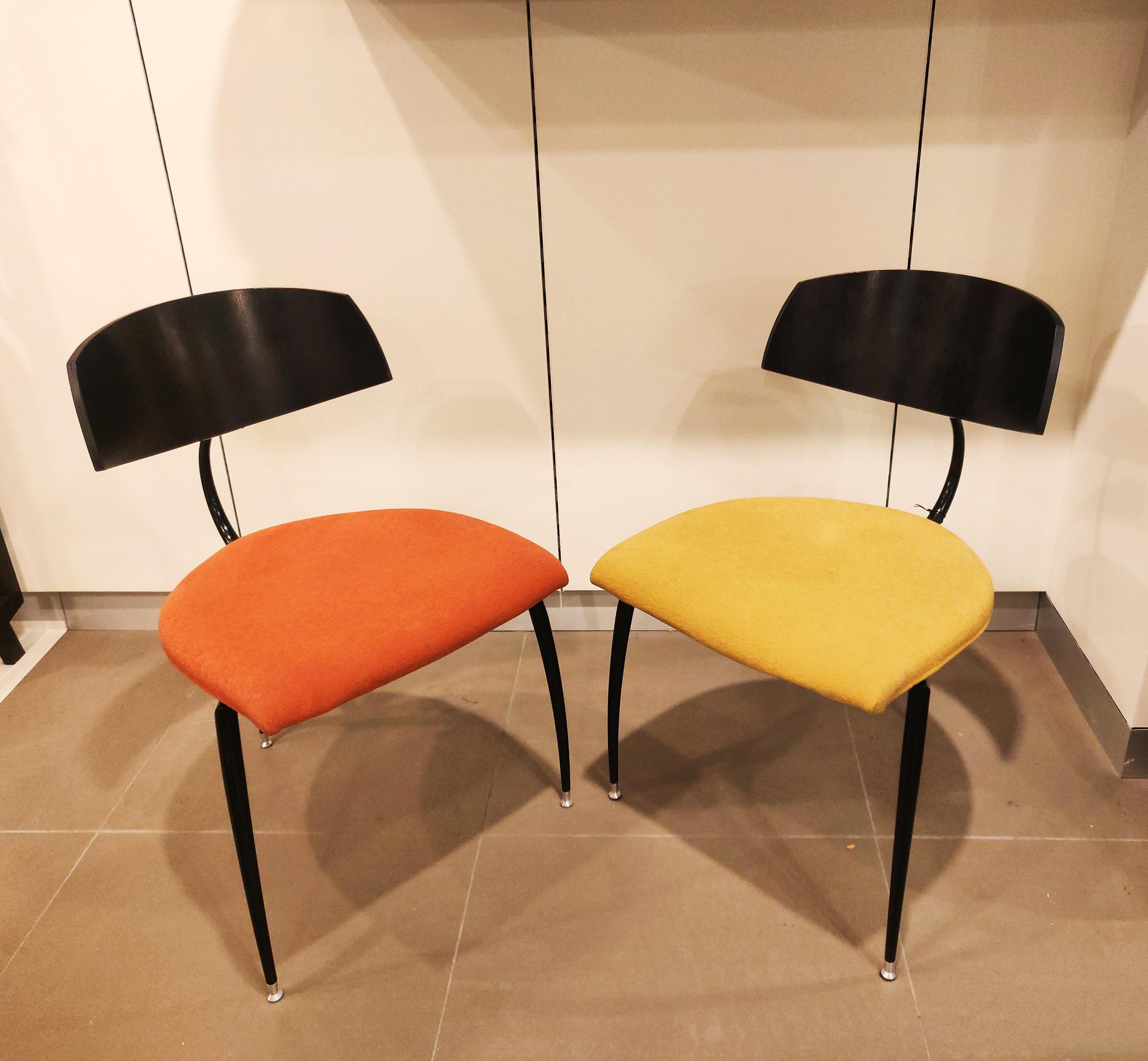 Dreibein-Stuhl von Lande, niederländisches Design, 1980er Jahre im Angebot 1