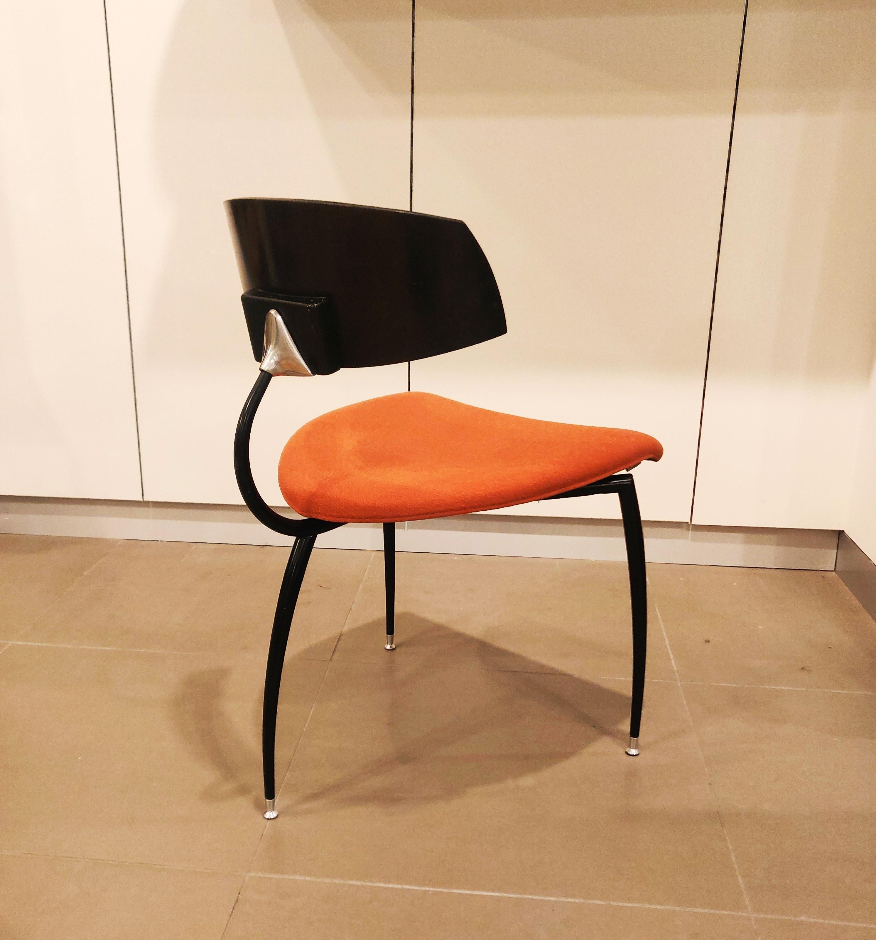 Minimalist Tripod Chair by Lande, Dutch Design, 1980s For Sale