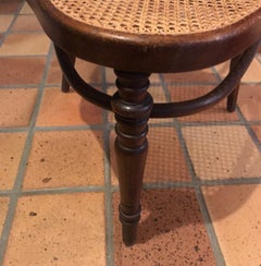 Tripod Chair Thonet Kohn circa 1900 New Caning