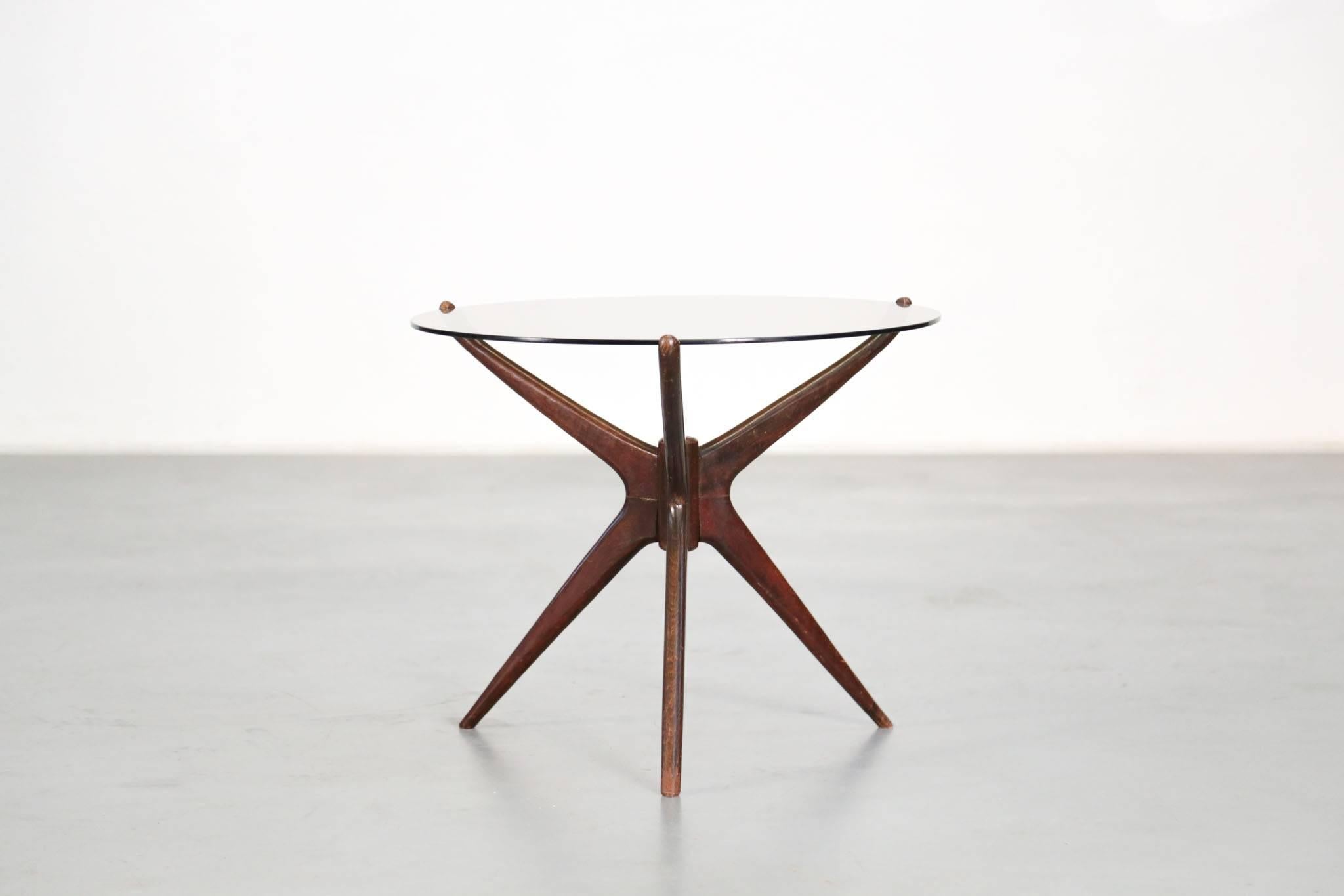 Mid-Century Modern Tripod Coffee or Gueridon Table in the Style of Gio Ponti, 1960s