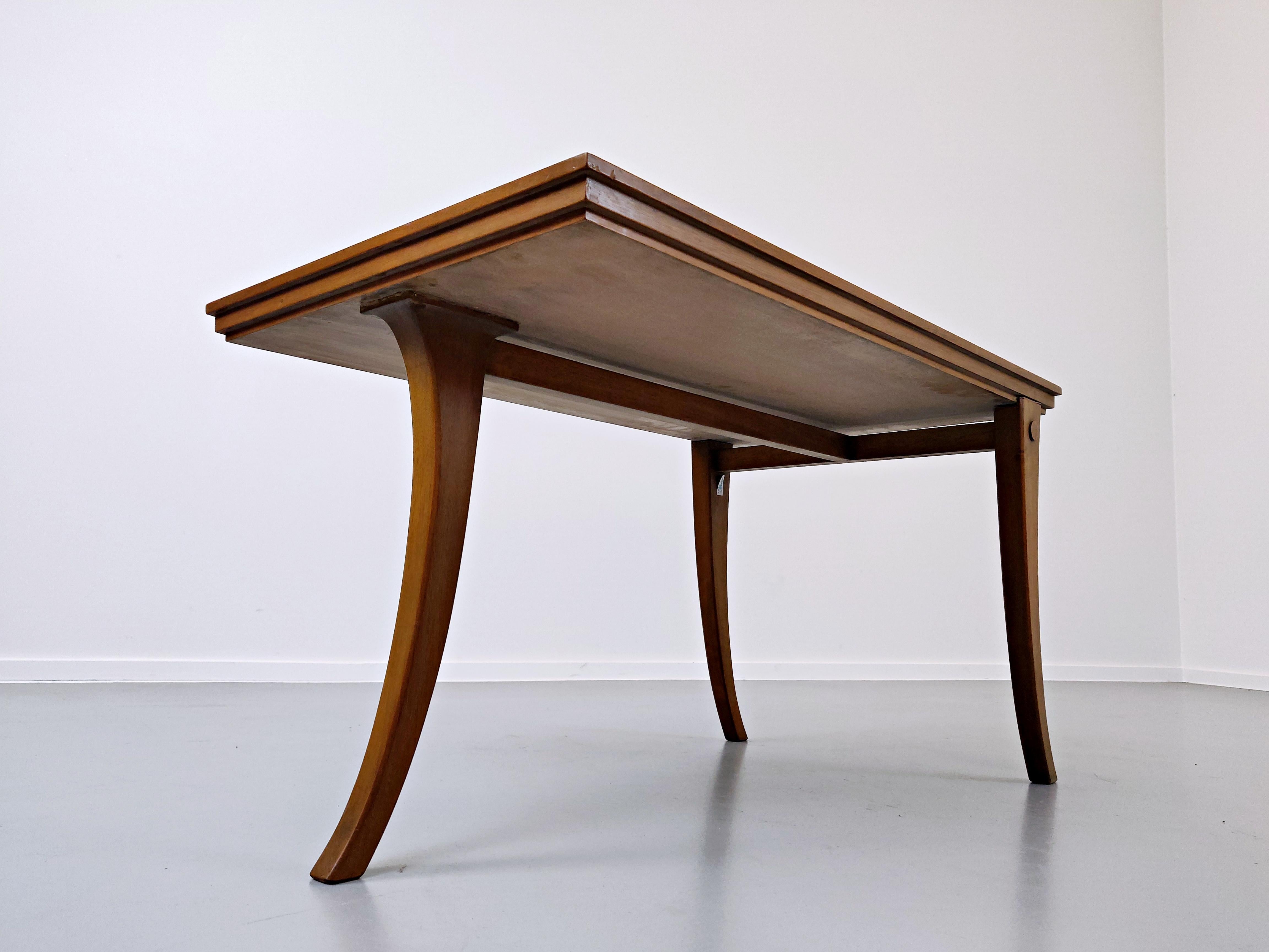 Mid-Century Modern Tripod Coffee Table by T.H. Robsjohn-Gibbings for Saridis